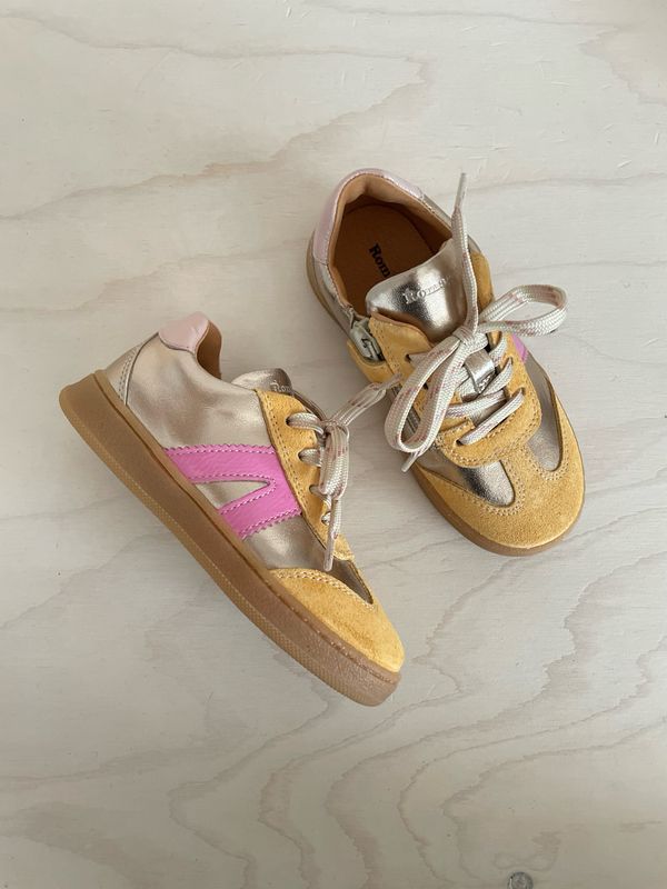 ROMAGNOLI - Lage Sneaker - Laminato Mustard