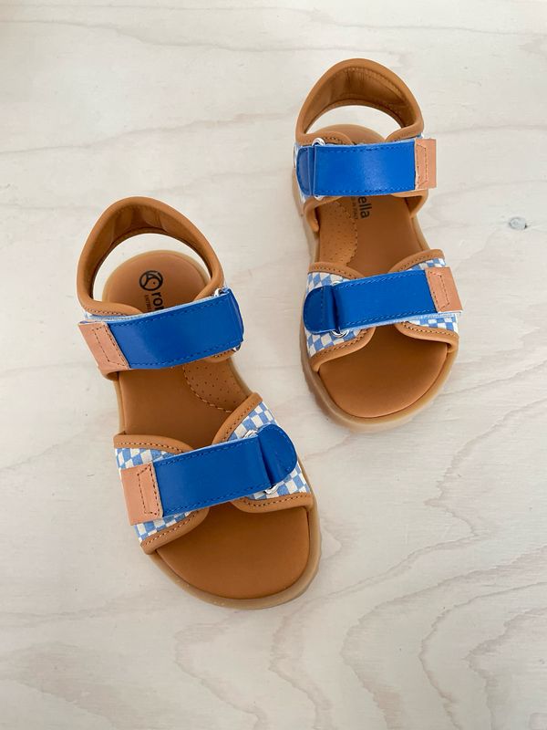 RONDINELLA - Sandaal met Velcro - Blue Blocked
