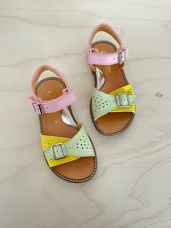 RONDINELLA - Sandaal met Velcro - Limone Pink