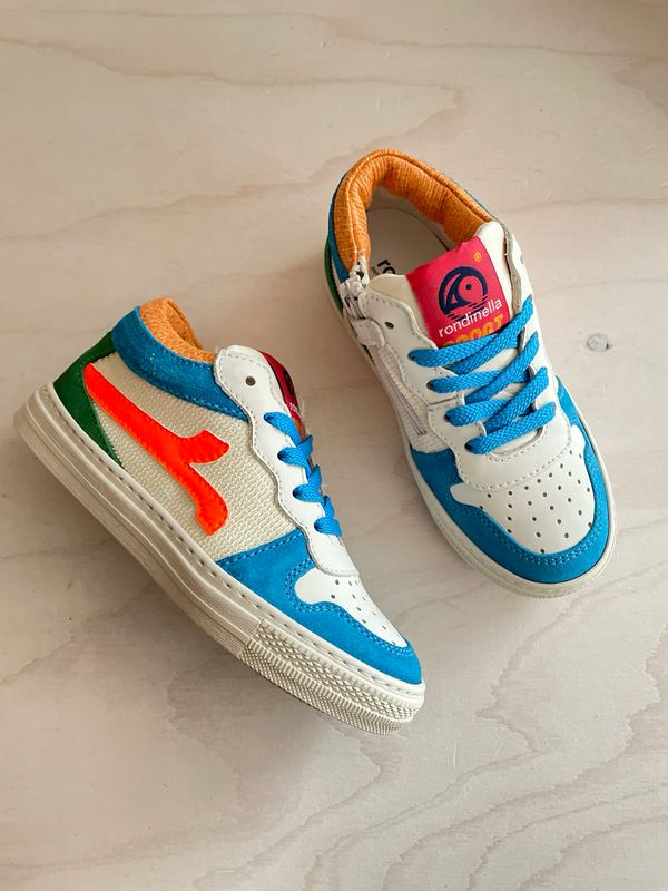 RONDINELLA - Lage Sneaker - Ocean Blue White