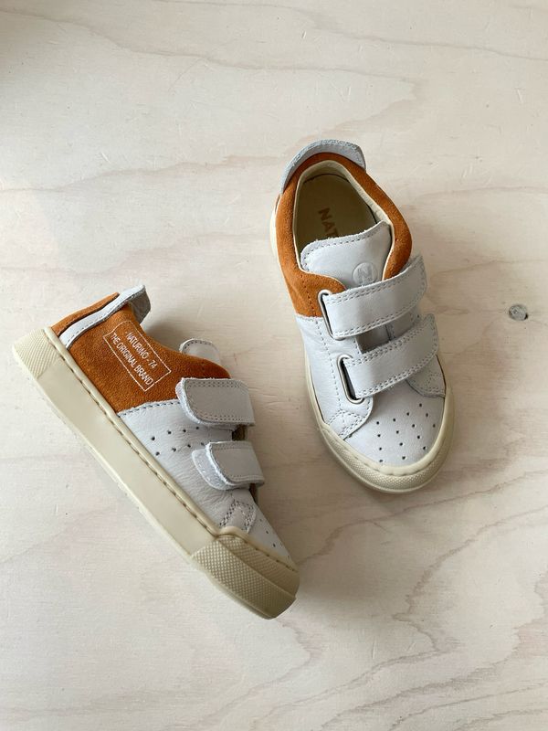 NATURINO - Sneaker Trajan - White Warm Orange