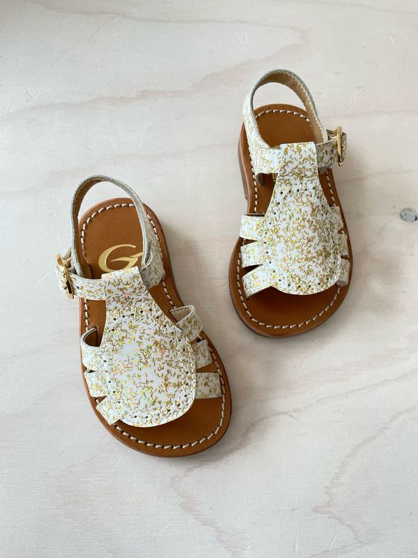 GALLUCCI - Sandaal Mini - Bianco Oro