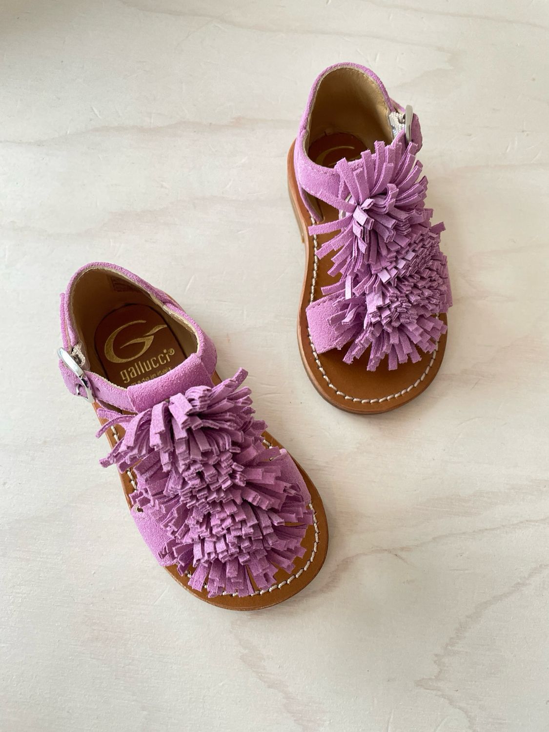 GALLUCCI - Sandaal Mini PomPom - Fushia