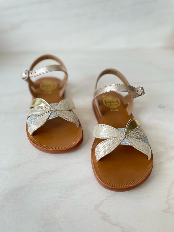 POM D&#39;API - Sandaal Plagette Oto - Platine Multi