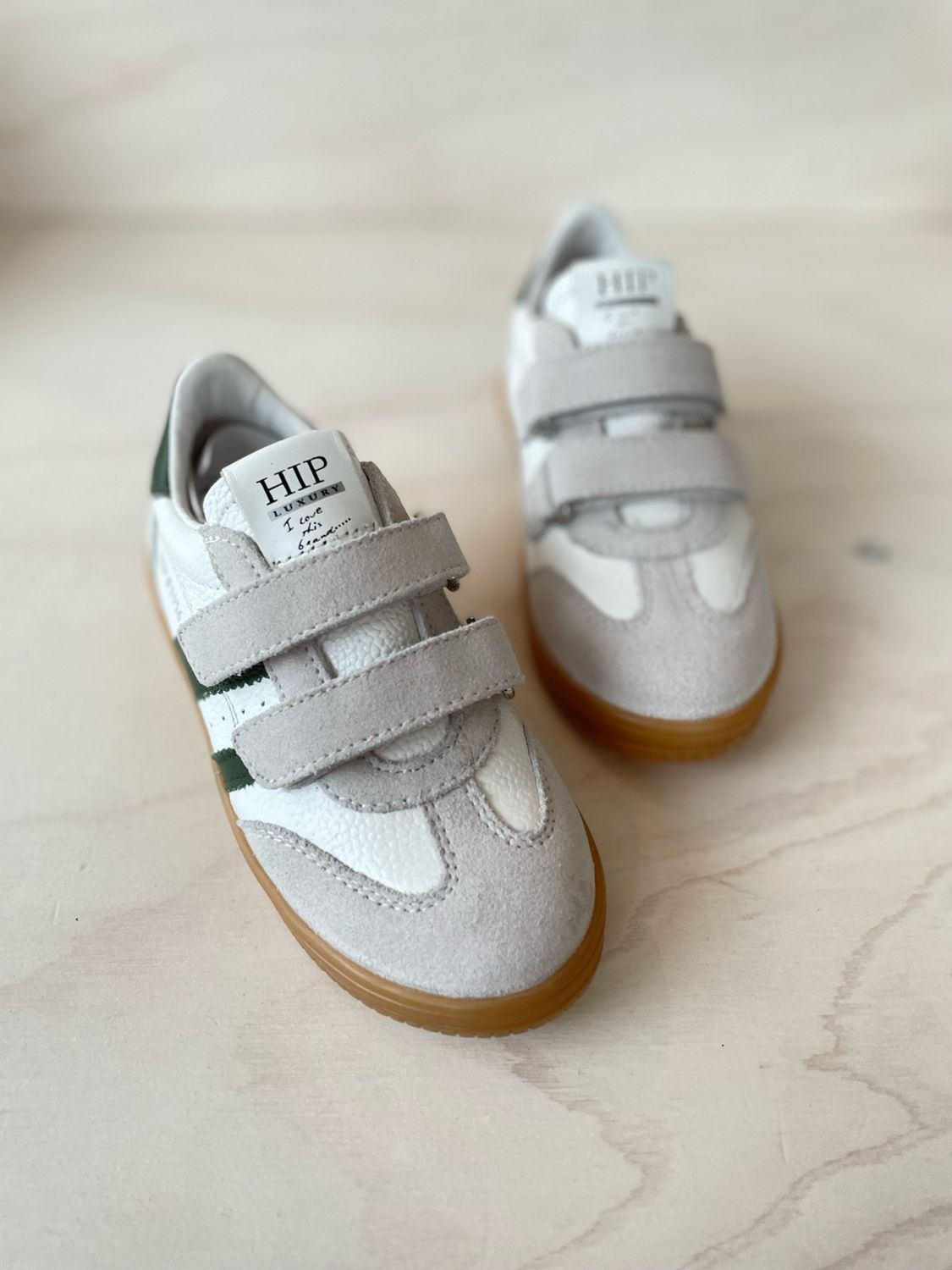 HIP - Sneaker Velcro - White Green