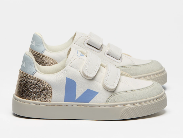 VEJA – Sneaker V-12 - Extra White Multico Olympe Blue Gold