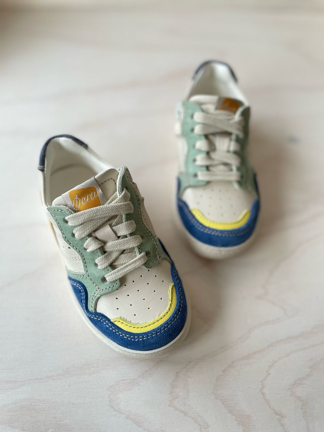 OCRA - Lage Sneaker - Jeans Verde Ochre