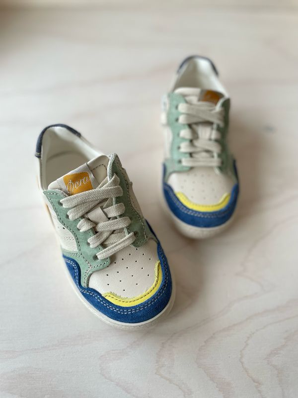 OCRA - Lage Sneaker - Jeans Verde Ochre