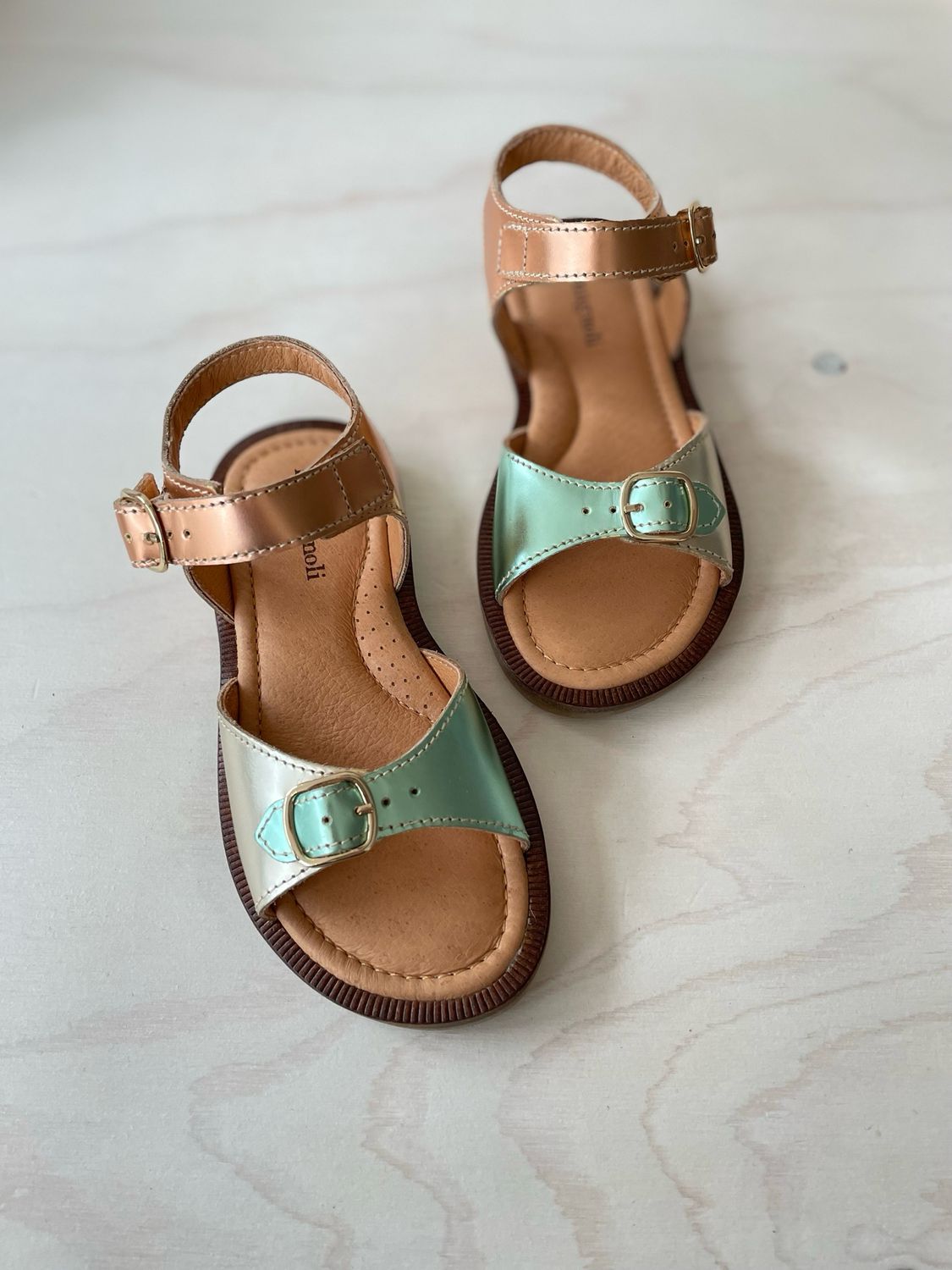 ROMAGNOLI - Sandaal met gesp - Metallic Multi