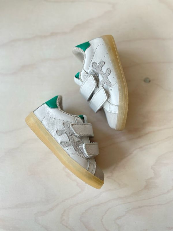 HIP - Lage Sneaker mini Velcro - White Green