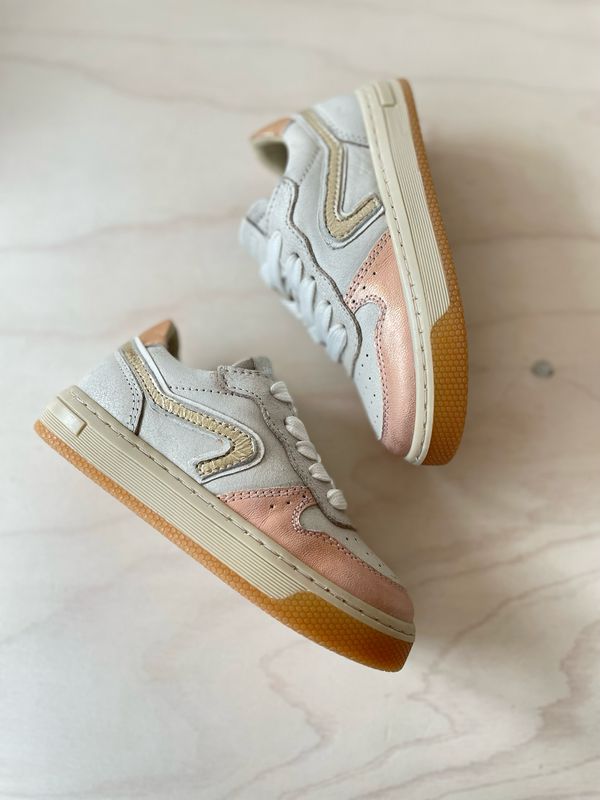 HIP - Lage Sneaker - Peach Silver
