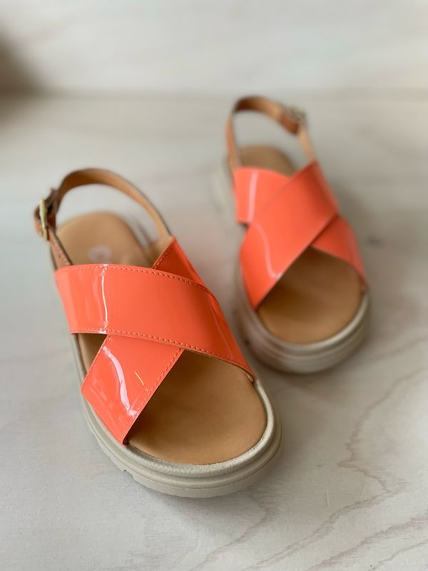 RONDINELLA - Sandaal Cross - Fluo Peach