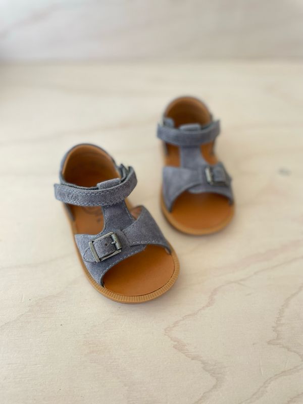 POM D&#39;API - Sandaal Poppy Easy - Denim Velours