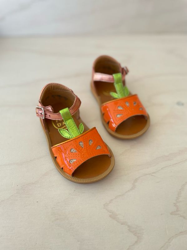 POM D&#39;API - Sandaal Poppy Agrume - Orange Terra Cotta