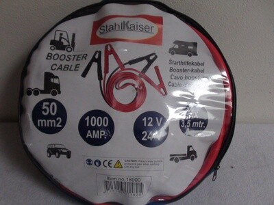Stahlkaiser startkabels set 2x 3,5 M 1000amp.