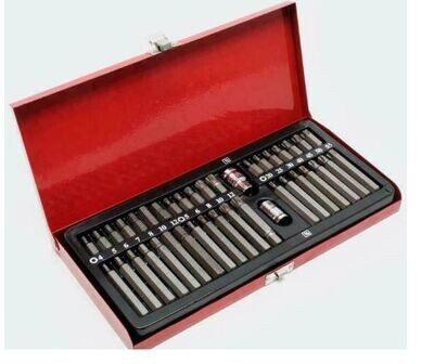 40-delige inbus, Torx , spline bit set in koffer.