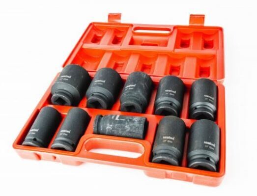 Doppenset krachtdoppen extra gehard 3/4&quot;&quot; 10 delig.