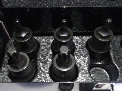 Torx doppenset 10 delig extra gehard,StahlKaiser.