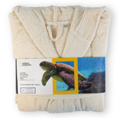 Nat Geo - Badjas M/L -  In Vanille