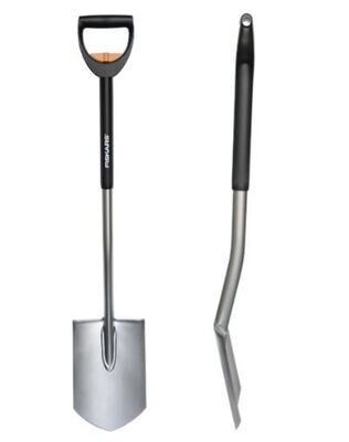 Fiskars Telescopische Tuinspade - Spits - Totale lengte 125 cm