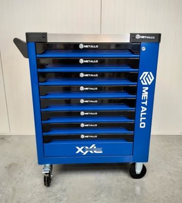 Metallo gereedschapswagen 8 lades gevuld ,krachtdoppen etc.