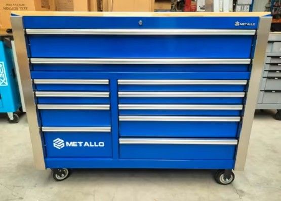 Metallo Jumbo pro XXXl gereedschapswagen 11 lades .