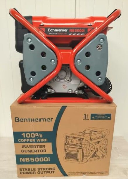 Bentheimer aggregaat benzine -5 KW continue .-7HP. Nieuw!!