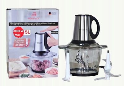 Eisenbach Elektrische hakmolen 1000 W - 5 liter Eisenbach voor de keuken. grote container