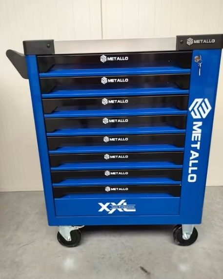 Metallo gereedschapswagen 8 lades 8 gevuld