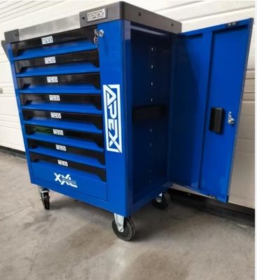 Apex gereedschapswagen 8 lades -8 gevuld krachtdoppen etc.