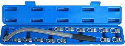 Stahlkaiser V-snaar sleutel set universeel, 14-dlg, 12-19 mm &amp; E10 - E18