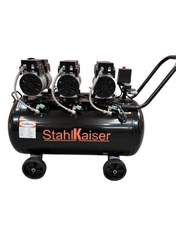 Stahlkaiser stille Olievrije Compressor 100 L 8 Bar .