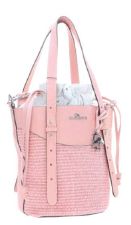 EXILIS 2027 Handtas uit leder en Raffia
