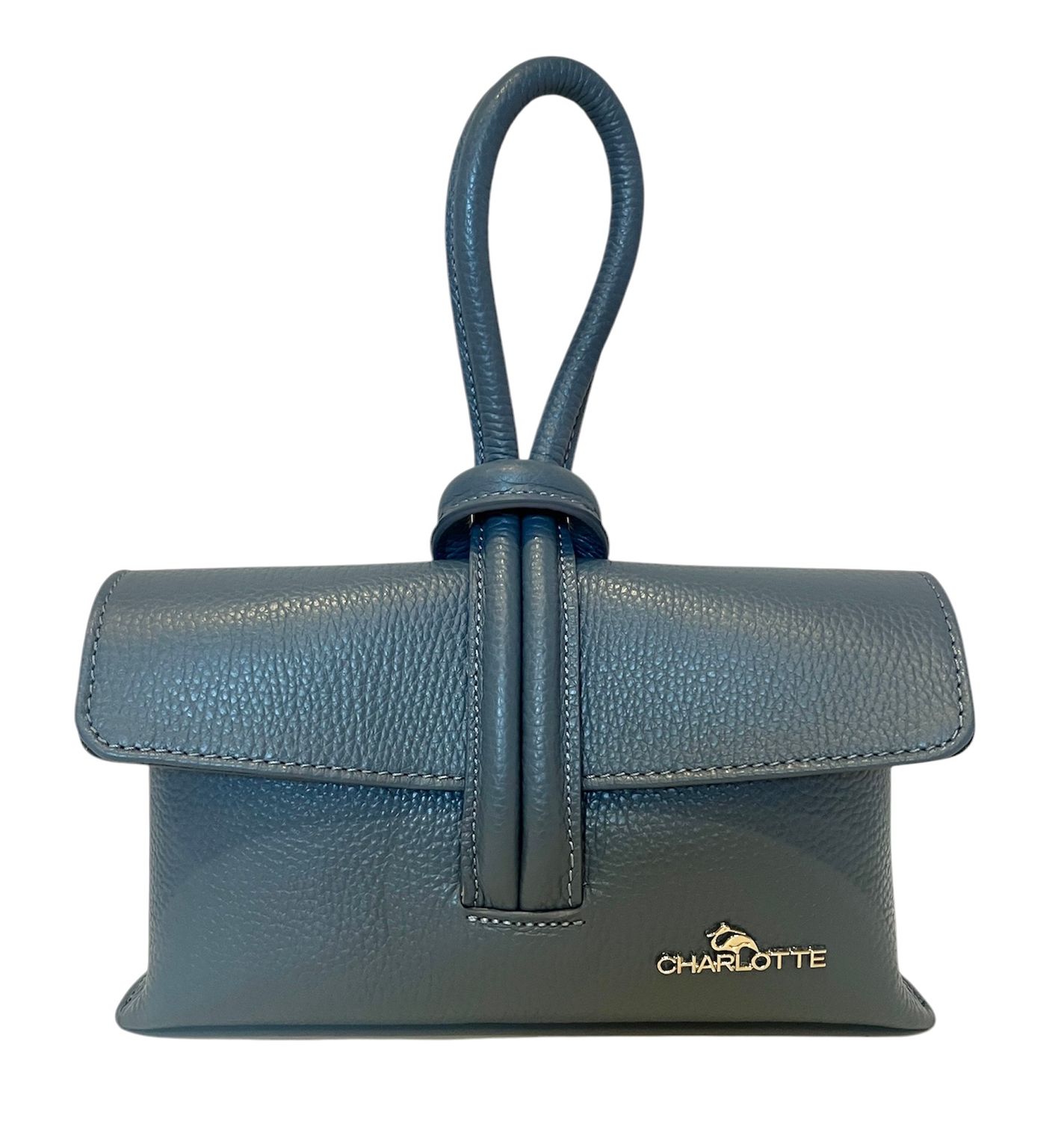 Purpurea 0349 Mini Bag uit Kalfsleder - Misty Blauw