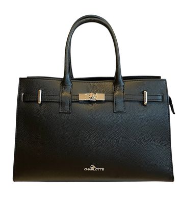 Purpurea 0597 Handtas Kelly Model met schouderriem Zwart