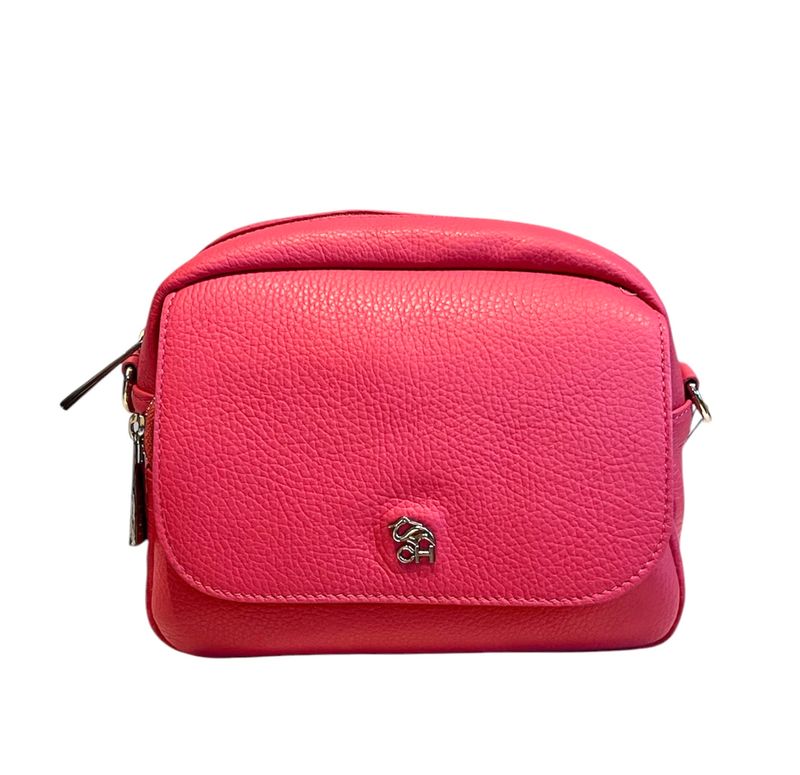 Purpurea 0673 Compacte Handtas uit Kalfsleder - Barbie Rose