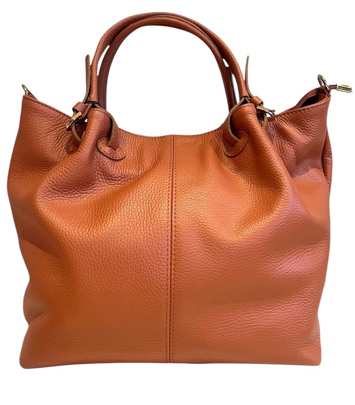 FL0017 Moderne Handtas met Schouderriem Abetone - Zalm