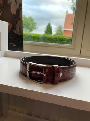 cognac snake ceintuur