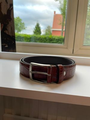 cognac snake ceintuur