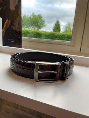 Snake ceintuur donkerbruin