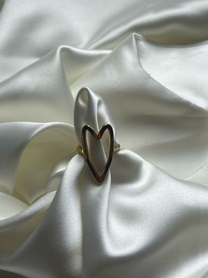 Open Heart Ring Goudkleurig