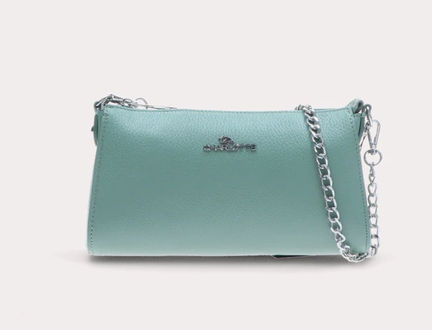 Purpurea 0039 Mini Bag uit kalfsleder- Cielo