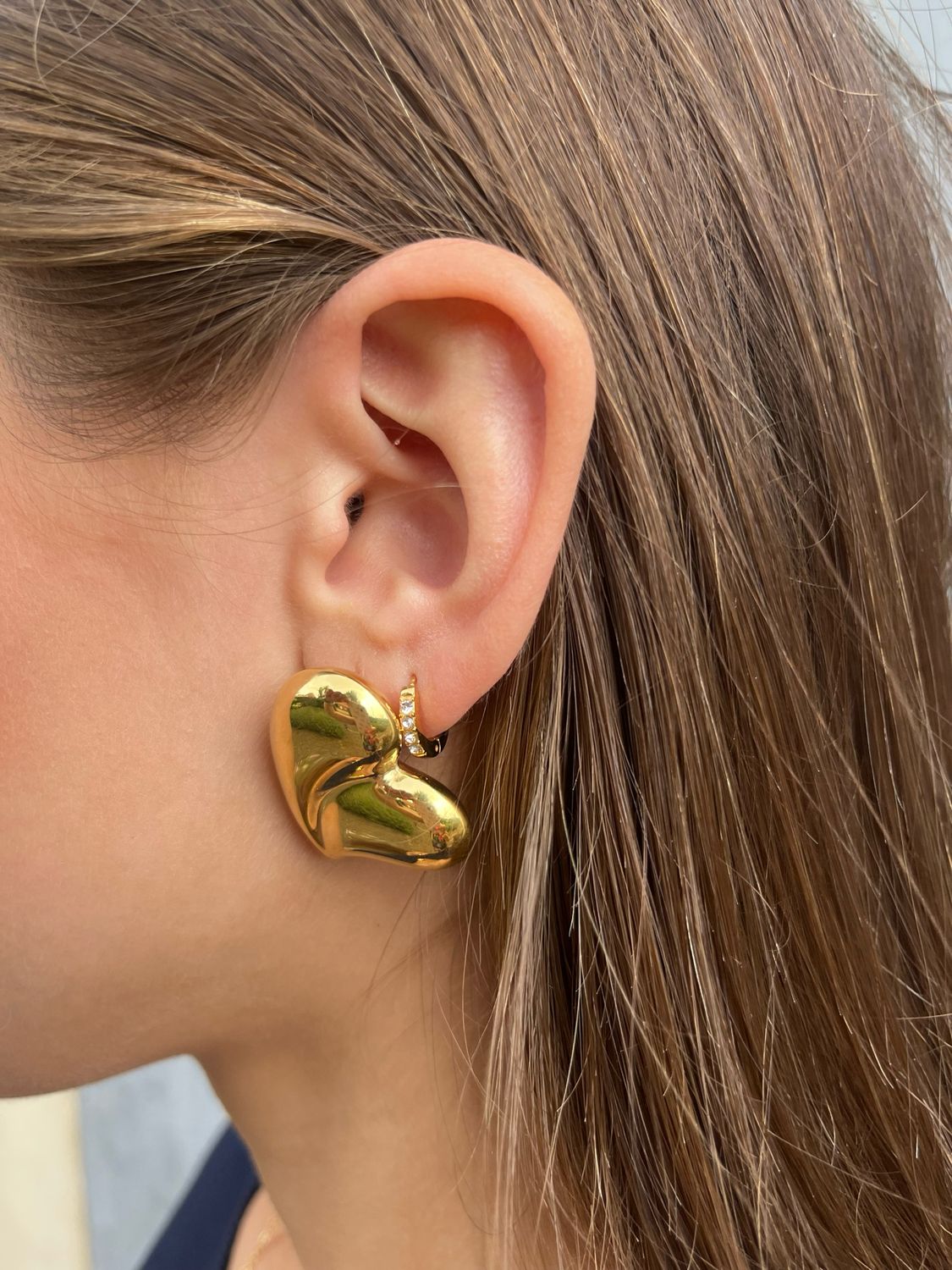 Chunky Heart oorbellen