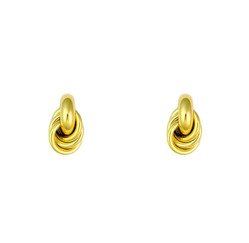 Knot Oorbellen Goud