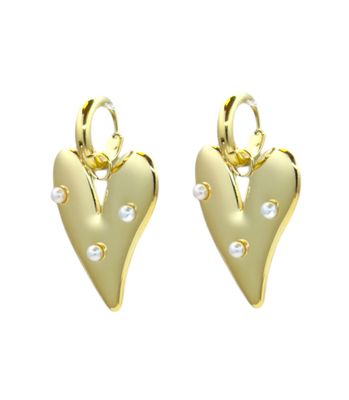 Pearly Heart Oorbellen Small