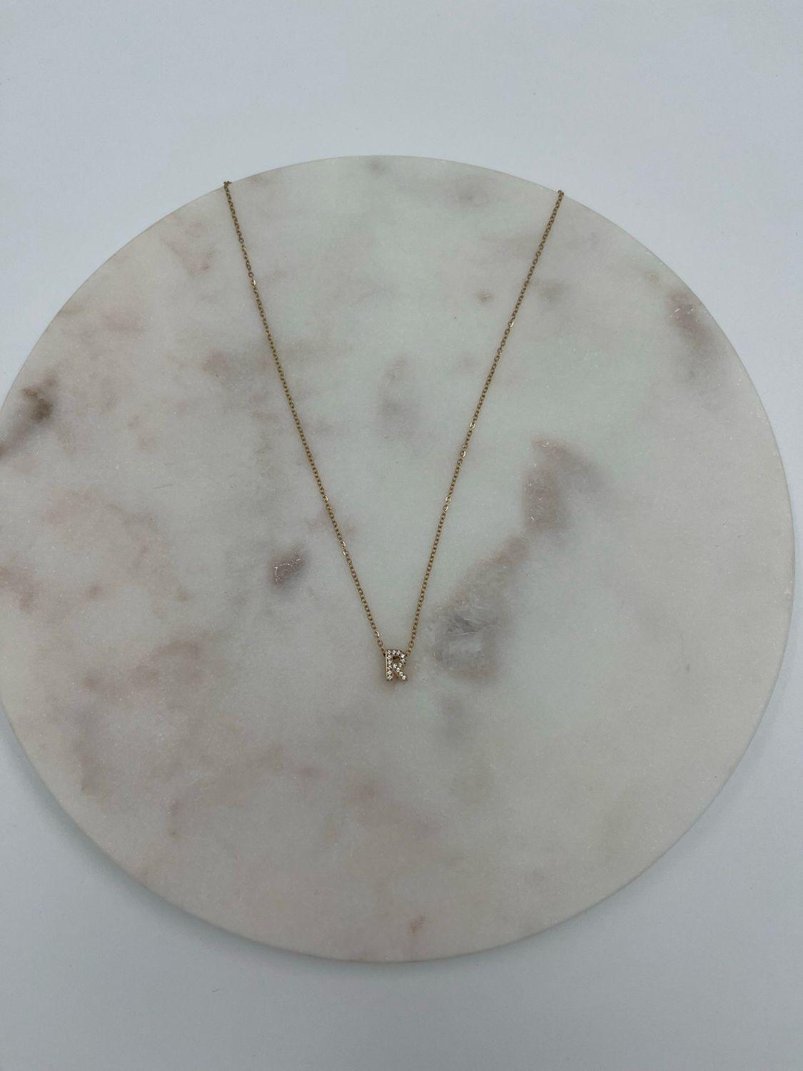 Initial Necklace R