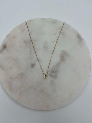 Initial Necklace R