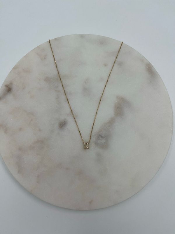 Initial Necklace R