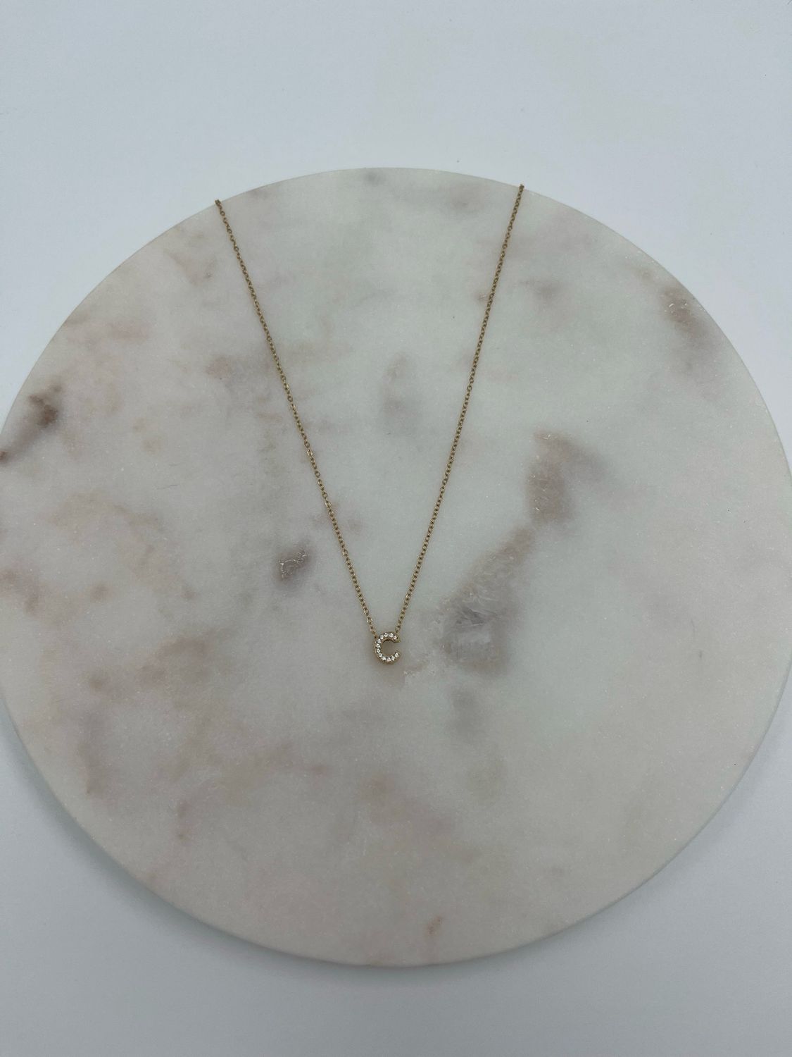 Initial Necklace C
