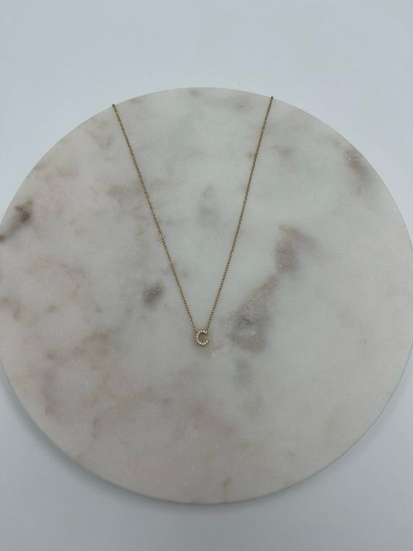 Initial Necklace C